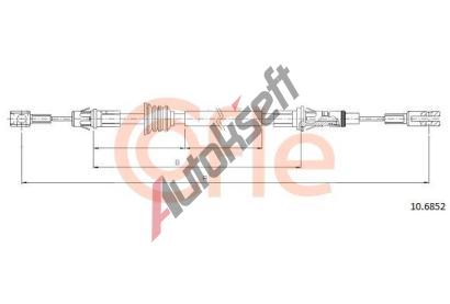 COFLE Tan lanko parkovac brzdy CFL 10.6852, 10.6852