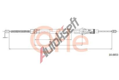 COFLE Tan lanko parkovac brzdy CFL 10.6853, 10.6853