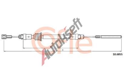 COFLE Tan lanko parkovac brzdy CFL 10.6855, 10.6855
