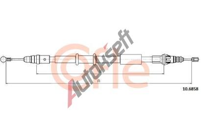 COFLE Tan lanko parkovac brzdy CFL 10.6858, 10.6858