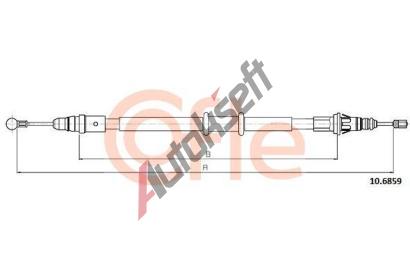 COFLE Tan lanko parkovac brzdy CFL 10.6859, 10.6859