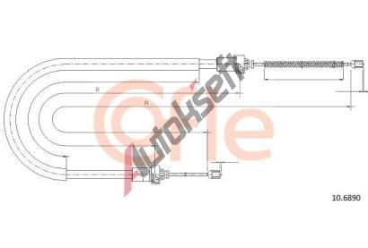 COFLE Tan lanko parkovac brzdy CFL 10.6890, 10.6890