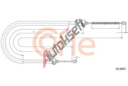 COFLE Tan lanko parkovac brzdy CFL 10.6892, 10.6892