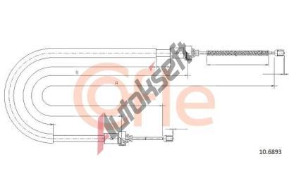 COFLE Tan lanko parkovac brzdy CFL 10.6893, 10.6893