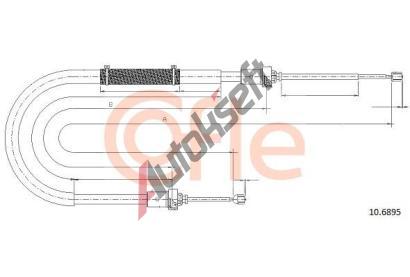 COFLE Tan lanko parkovac brzdy CFL 10.6895, 10.6895