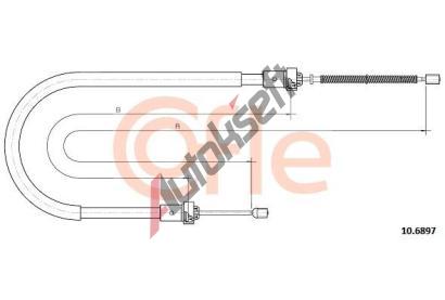 COFLE Tan lanko parkovac brzdy CFL 10.6897, 10.6897