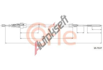 COFLE Tan lanko parkovac brzdy CFL 10.7137, 10.7137