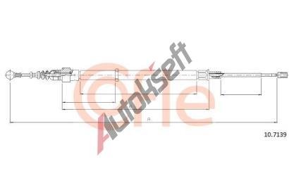 COFLE Tan lanko parkovac brzdy CFL 10.7139, 10.7139