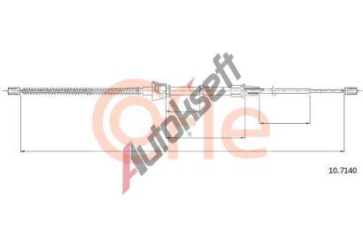 COFLE Tan lanko parkovac brzdy CFL 10.7140, 10.7140