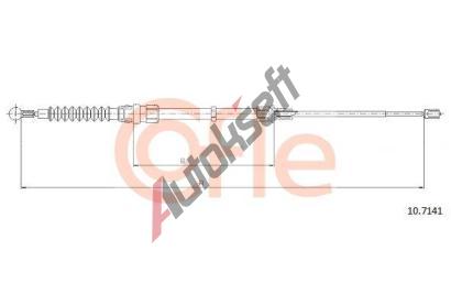 COFLE Tan lanko parkovac brzdy CFL 10.7141, 10.7141