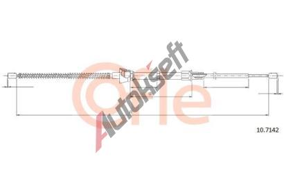 COFLE Tažné lanko parkovací brzdy CFL 10.7142, 10.7142 COFLE Tažné lanko parkovací brzdy CFL 10.7142, 10.7142