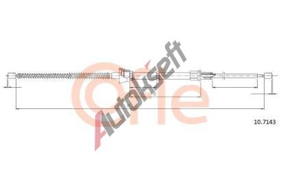 COFLE Tan lanko parkovac brzdy CFL 10.7143, 10.7143
