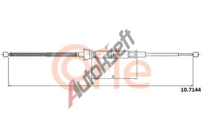 COFLE Ta�n� lanko parkovac� brzdy CFL 10.7144, 10.7144