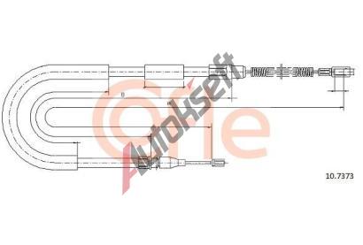 COFLE Tan lanko parkovac brzdy CFL 10.7373, 10.7373