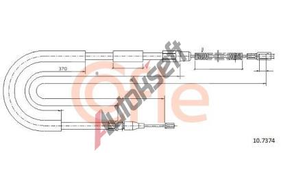 COFLE Tan lanko parkovac brzdy CFL 10.7374, 10.7374