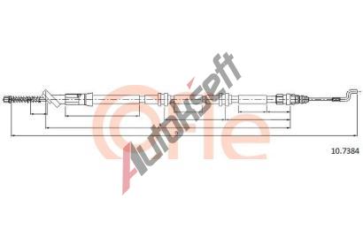 COFLE Tan lanko parkovac brzdy CFL 10.7384, 10.7384