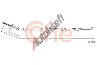 COFLE Tan lanko parkovac brzdy CFL 10.7385, 10.7385