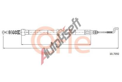 COFLE Tan lanko parkovac brzdy CFL 10.7392, 10.7392