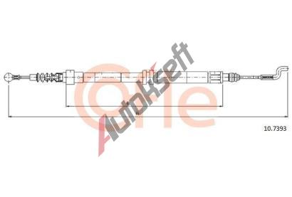 COFLE Tan lanko parkovac brzdy CFL 10.7393, 10.7393