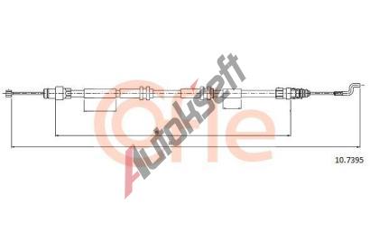 COFLE Tan lanko parkovac brzdy CFL 10.7395, 10.7395