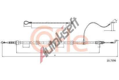 COFLE Tan lanko parkovac brzdy CFL 10.7396, 10.7396
