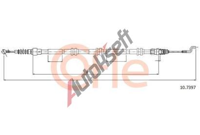 COFLE Tan lanko parkovac brzdy CFL 10.7397, 10.7397