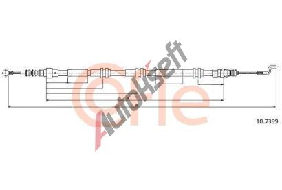 COFLE Tan lanko parkovac brzdy CFL 10.7399, 10.7399