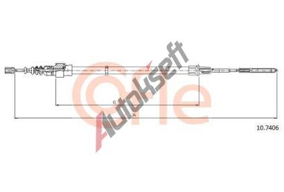 COFLE Tan lanko parkovac brzdy CFL 10.7406, 10.7406