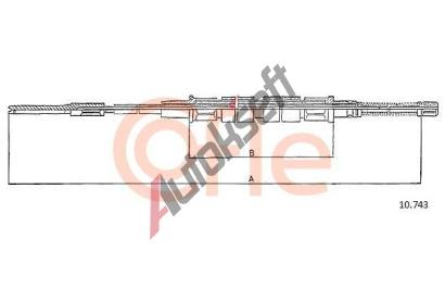 COFLE Tan lanko parkovac brzdy CFL 10.743, 10.743