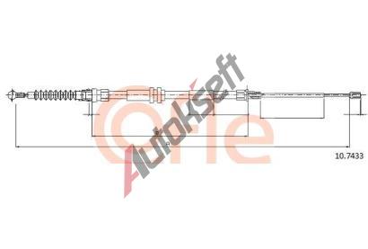 COFLE Tan lanko parkovac brzdy CFL 10.7433, 10.7433
