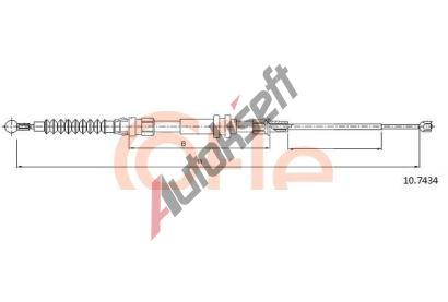 COFLE Tan lanko parkovac brzdy CFL 10.7434, 10.7434