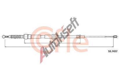 COFLE Tan lanko parkovac brzdy CFL 10.7437, 10.7437