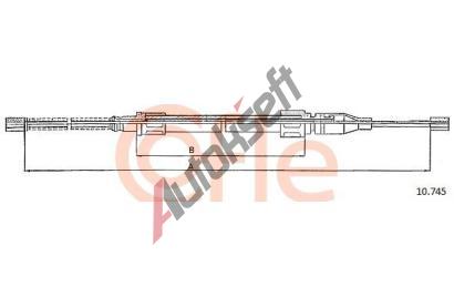 COFLE Tan lanko parkovac brzdy CFL 10.745, 10.745