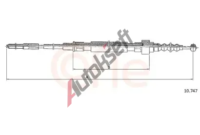 COFLE Ta�n� lanko parkovac� brzdy CFL 10.747, 10.747