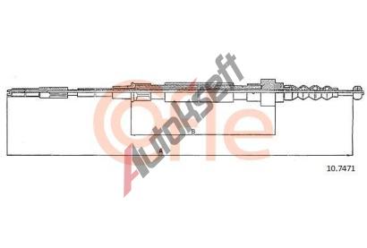 COFLE Tan lanko parkovac brzdy CFL 10.7471, 10.7471