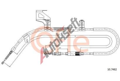 COFLE Tan lanko parkovac brzdy CFL 10.7482, 10.7482