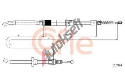 COFLE Tan lanko parkovac brzdy CFL 10.7484, 10.7484