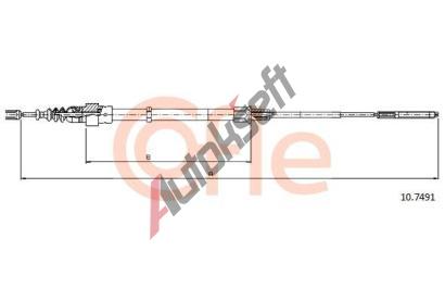 COFLE Tan lanko parkovac brzdy CFL 10.7491, 10.7491