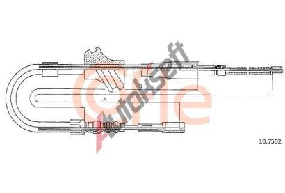 COFLE Tan lanko parkovac brzdy CFL 10.7502, 10.7502