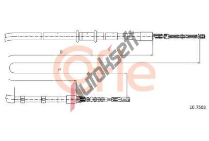 COFLE Ta�n� lanko parkovac� brzdy CFL 10.7503, 10.7503