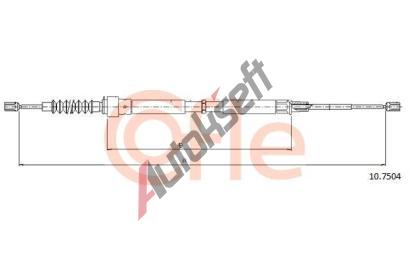 COFLE Tan lanko parkovac brzdy CFL 10.7504, 10.7504