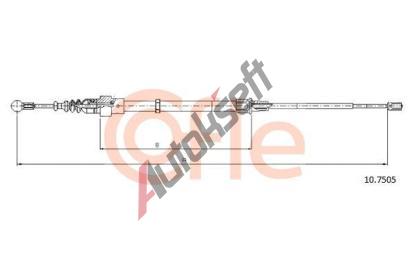 COFLE Tan lanko parkovac brzdy CFL 10.7505, 10.7505