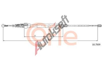 COFLE Tan lanko parkovac brzdy CFL 10.7509, 10.7509