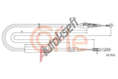 COFLE Tan lanko parkovac brzdy CFL 10.7512, 10.7512