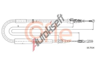 COFLE Ta�n� lanko parkovac� brzdy CFL 10.7514, 10.7514