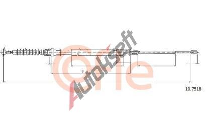 COFLE Tan lanko parkovac brzdy CFL 10.7518, 10.7518