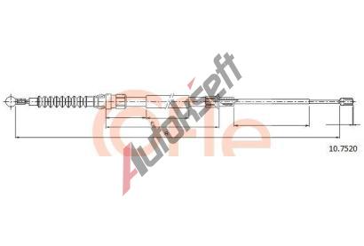 COFLE Tan lanko parkovac brzdy CFL 10.7520, 10.7520