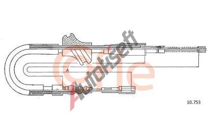 COFLE Tan lanko parkovac brzdy CFL 10.753, 10.753