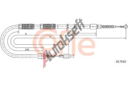 COFLE Tan lanko parkovac brzdy CFL 10.7533, 10.7533