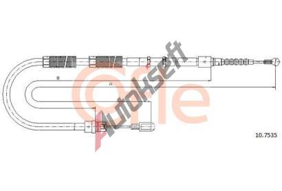 COFLE Tan lanko parkovac brzdy CFL 10.7535, 10.7535